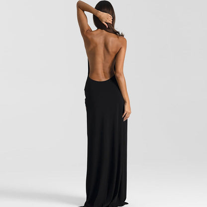 Morelly Sling Halter Maxi Dress